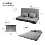 MOUNTAIN-โซฟาปรับนอน-EASY-565-สีเทา-5