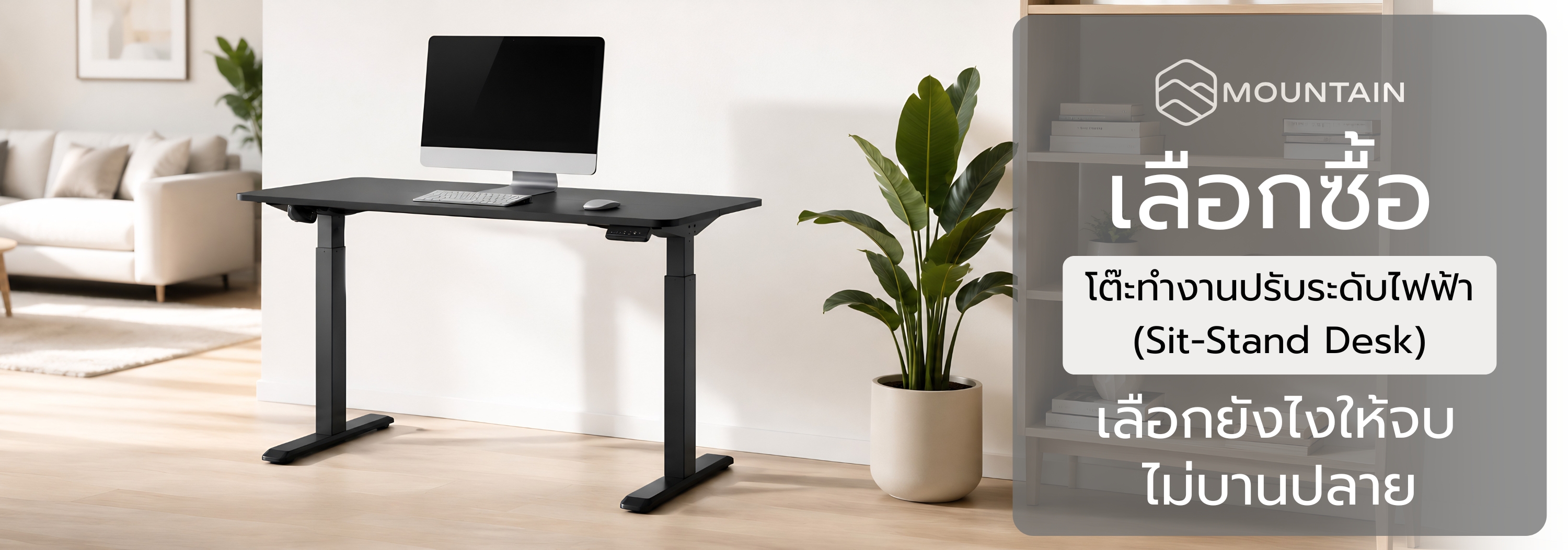 เลือกซื้อ โต๊ะทำงานปรับระดับไฟฟ้า (Sit-Stand Desk) เลือกยังไงให้จบ ไม่บานปลาย 